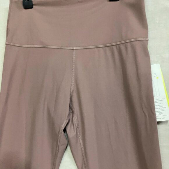 All in Motion Medium Light Brown Everyday Soft High Rise 7/8 Ribbed Leggings - Picture 9 of 13